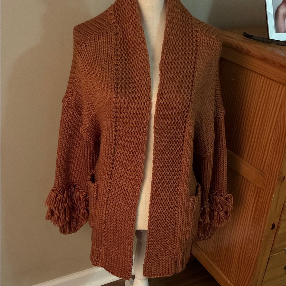 Love Riche Cozy Brown Knit Cardigan